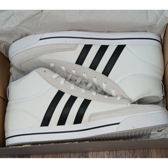 Adidas Retrovulc Mid Skate Shoes Mens 13 White Black New In Box main image 6